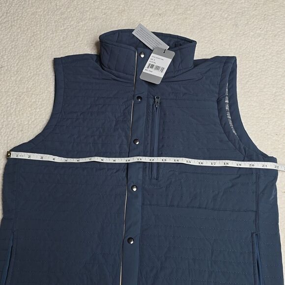 961 NWT A4 Channel Quilted Double Faced Vest Sz Med Teal - Picture 5 of 6
